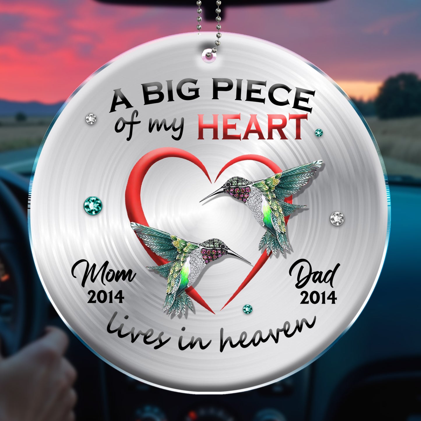 Big Piece Of My Heart In Heaven With Hummingbirds