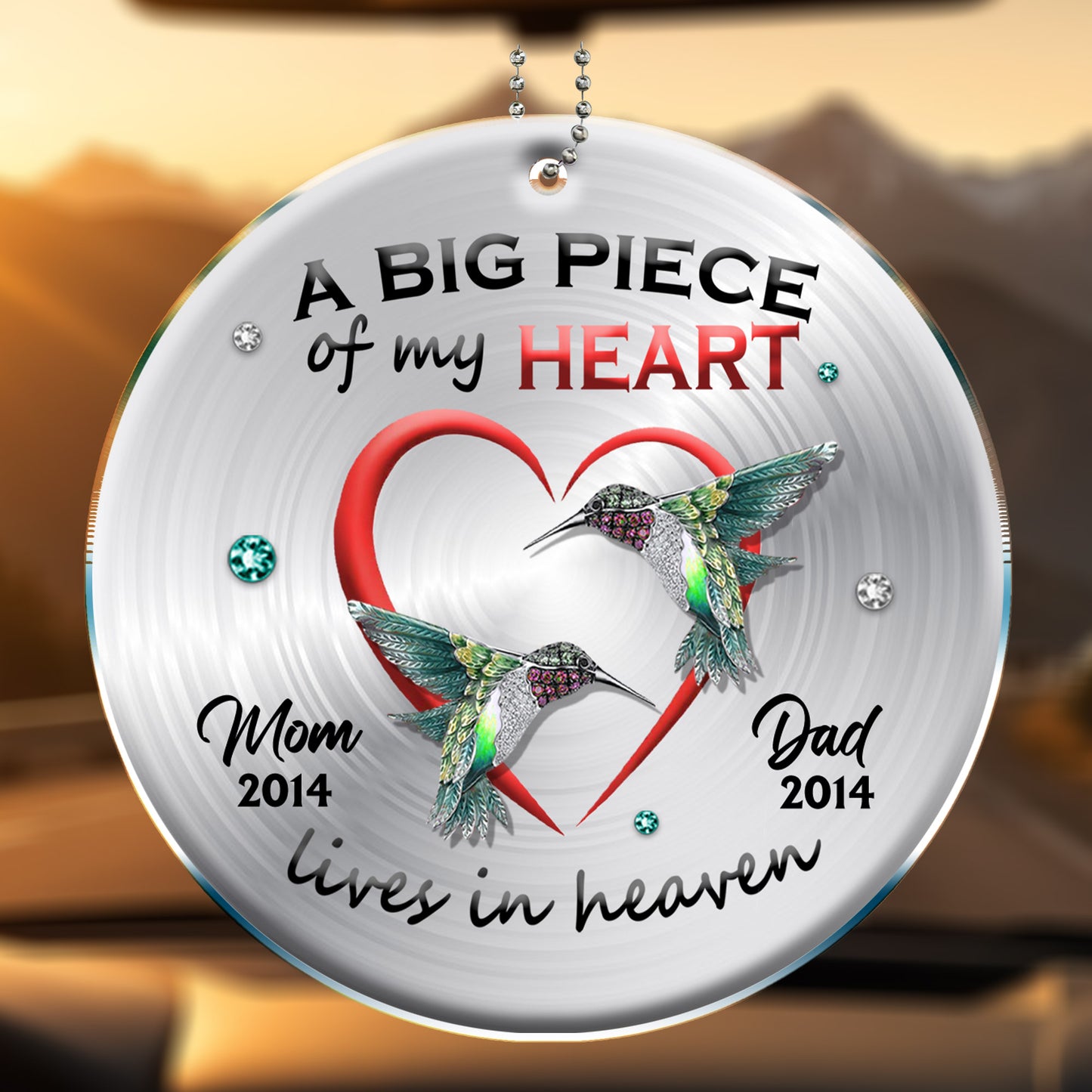 Big Piece Of My Heart In Heaven With Hummingbirds