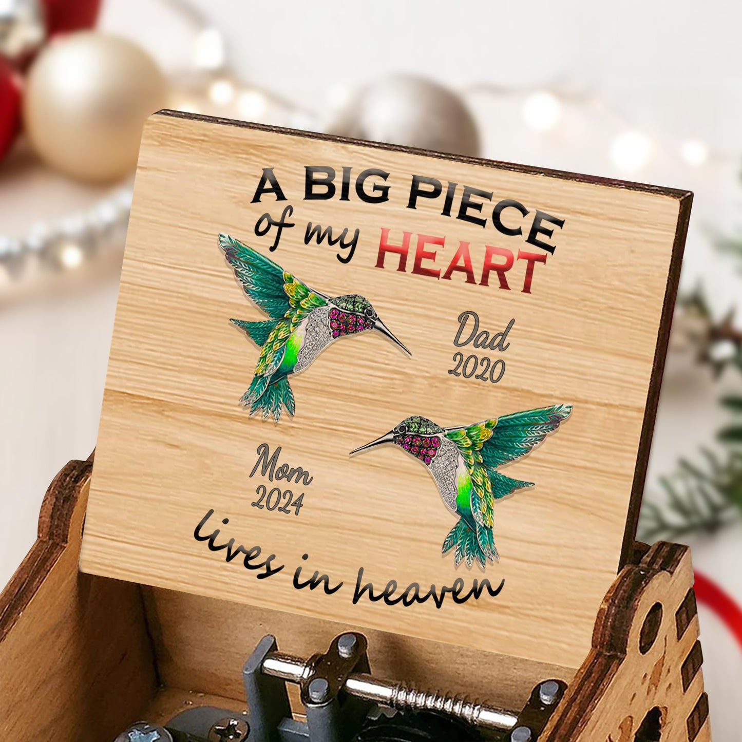 A Big Piece Of My Heart Lives In Heaven With Hummingbirds