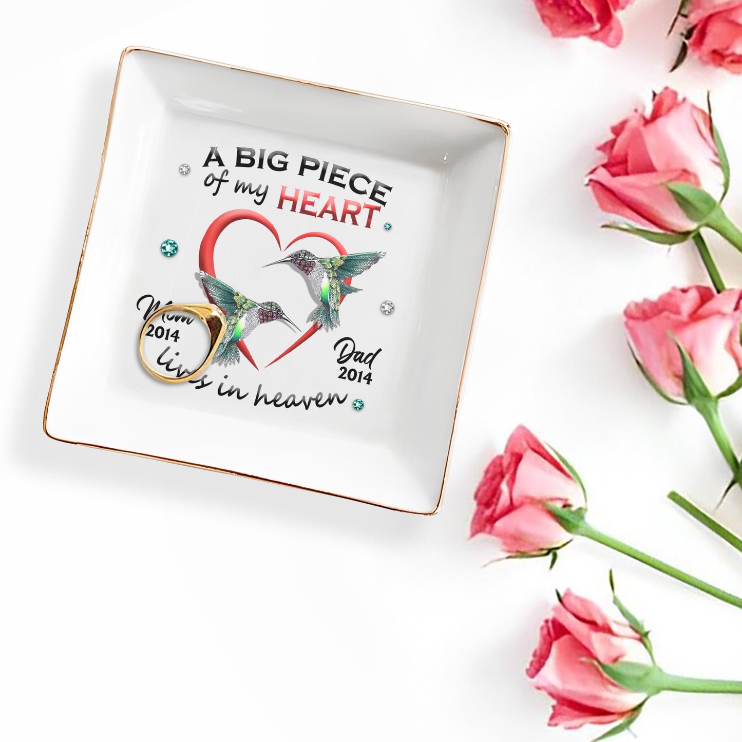 A Big Piece Of My Heart Lives In Heaven With Hummingbirds