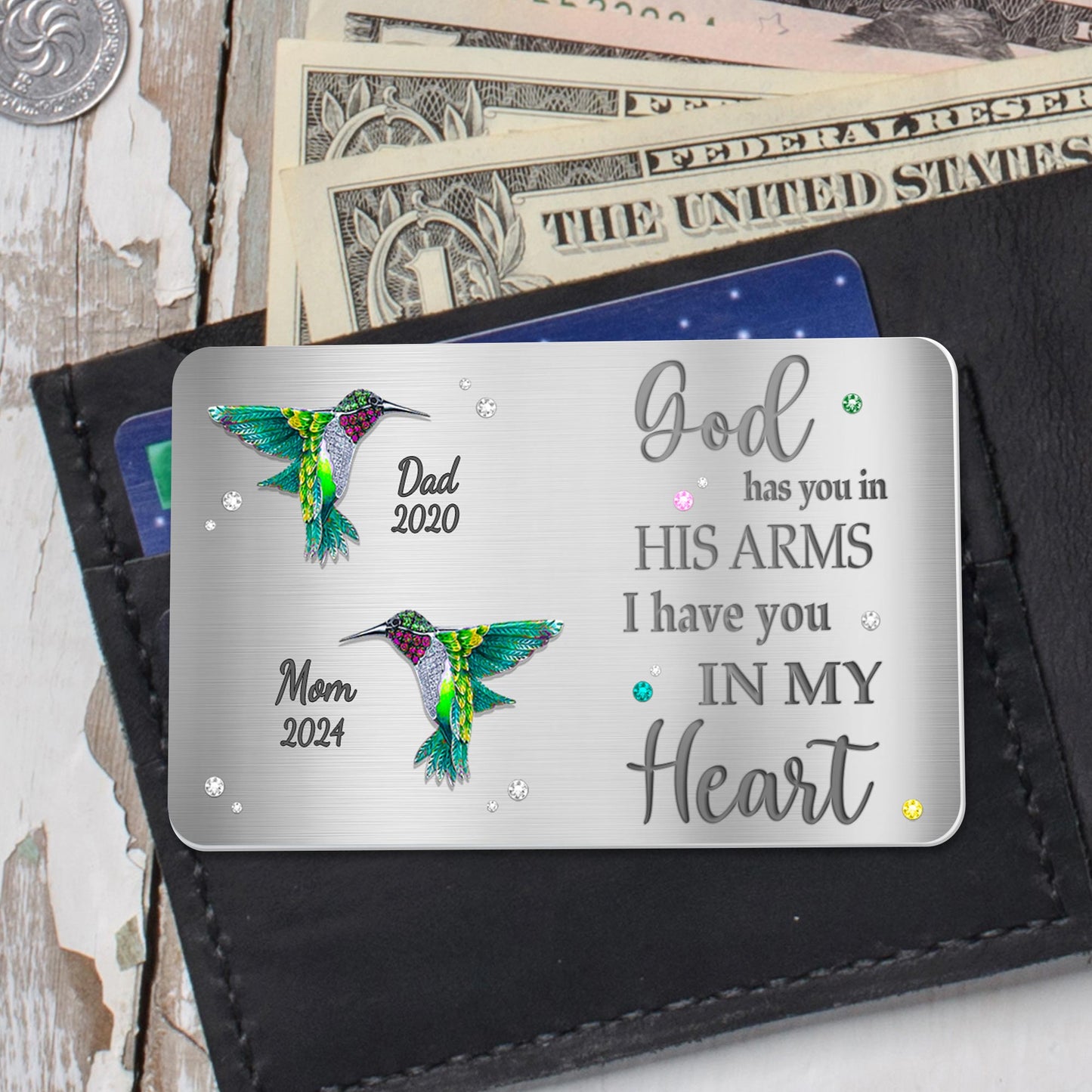 God Has You In His Arms I Have You In My Heart With Hummingbirds
