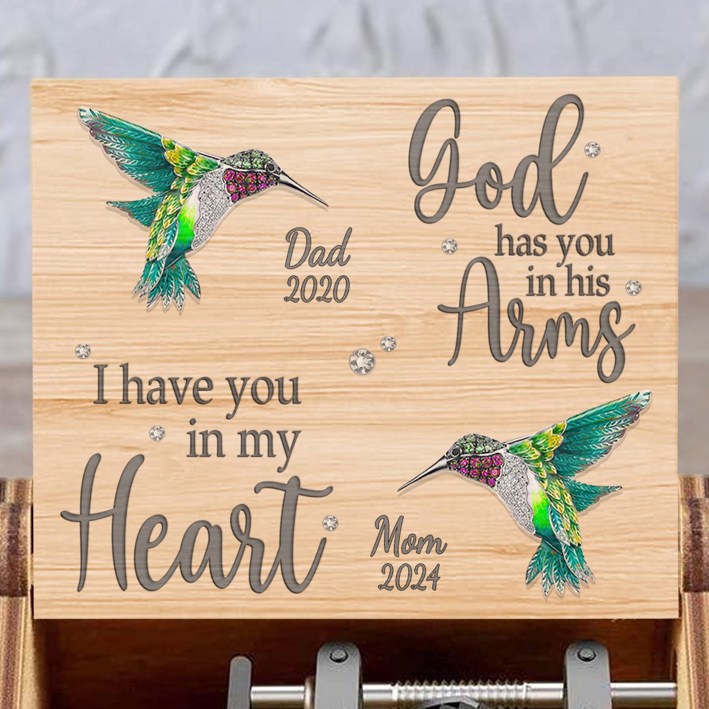 God Has You In His Arms I Have You In My Heart With Hummingbirds