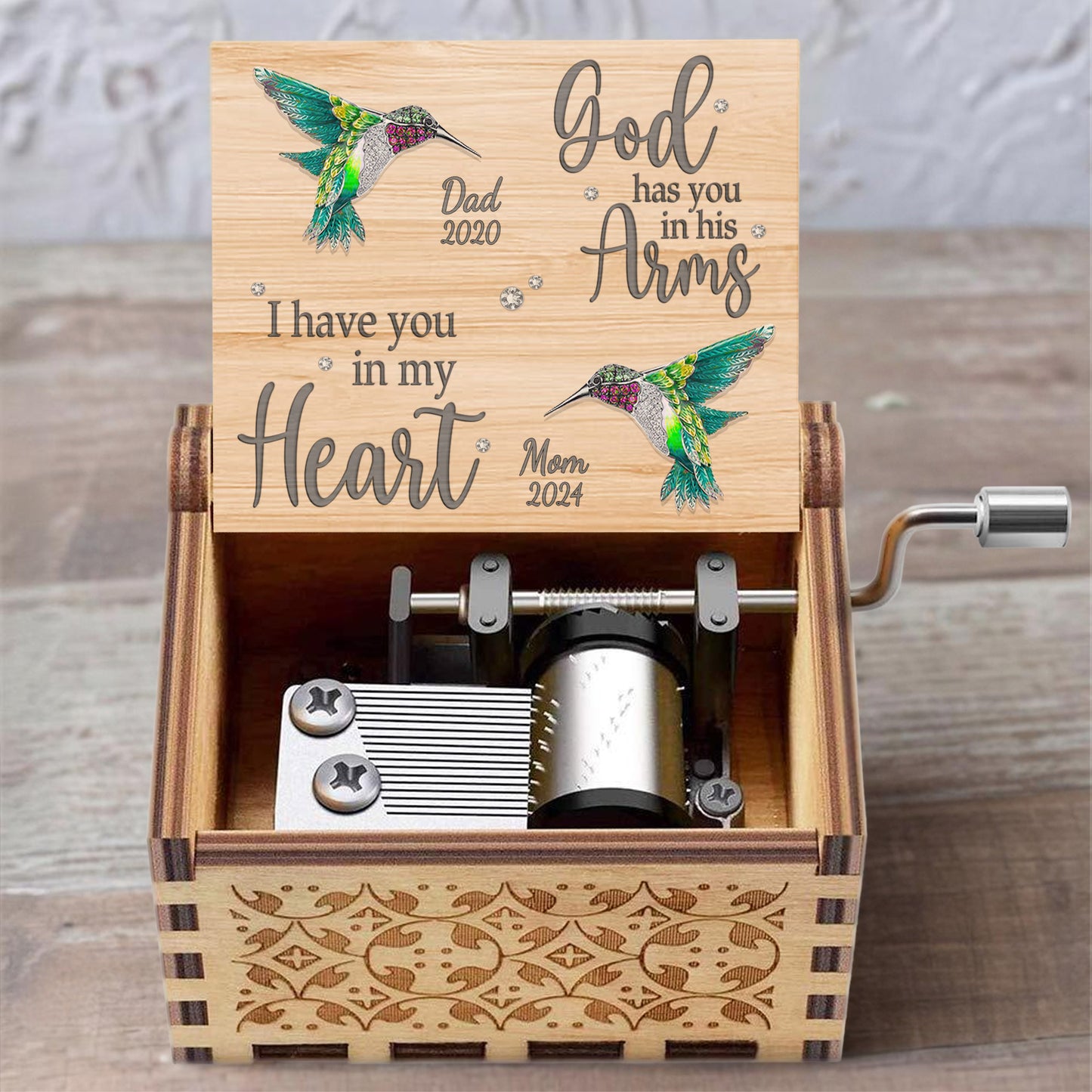 God Has You In His Arms I Have You In My Heart With Hummingbirds