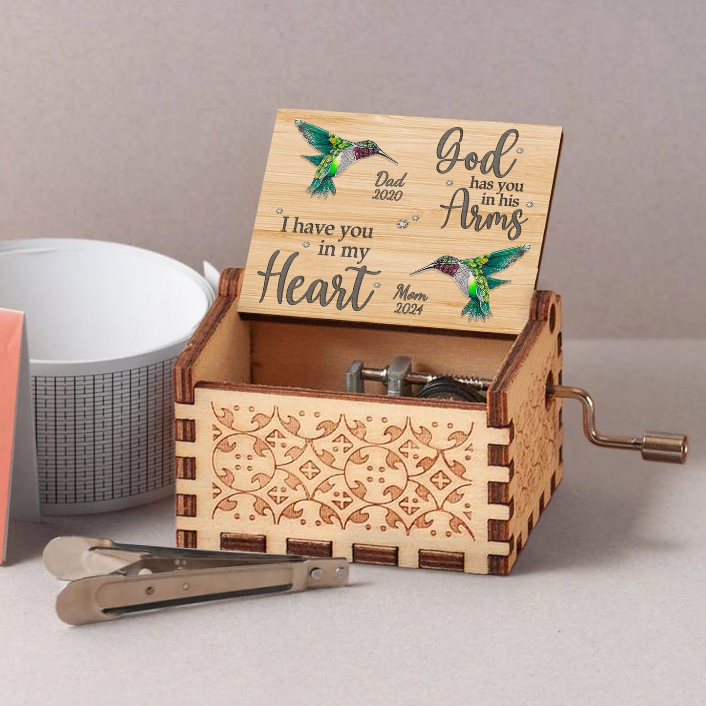 God Has You In His Arms I Have You In My Heart With Hummingbirds