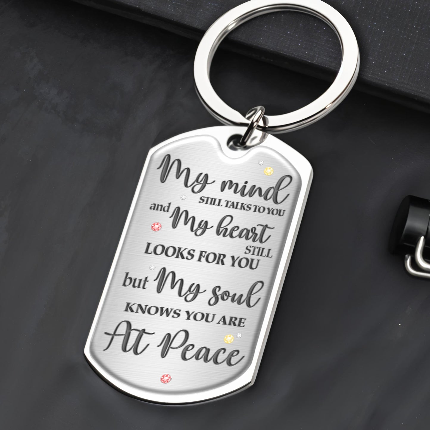 Red Cardinal Memorial Custom Keychain