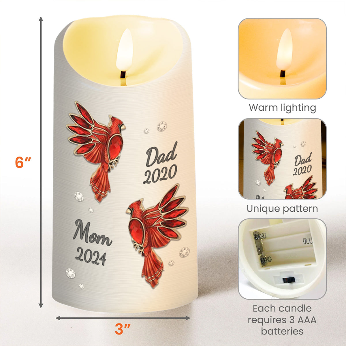 Red Cardinal Memorial Text Soul At Peace