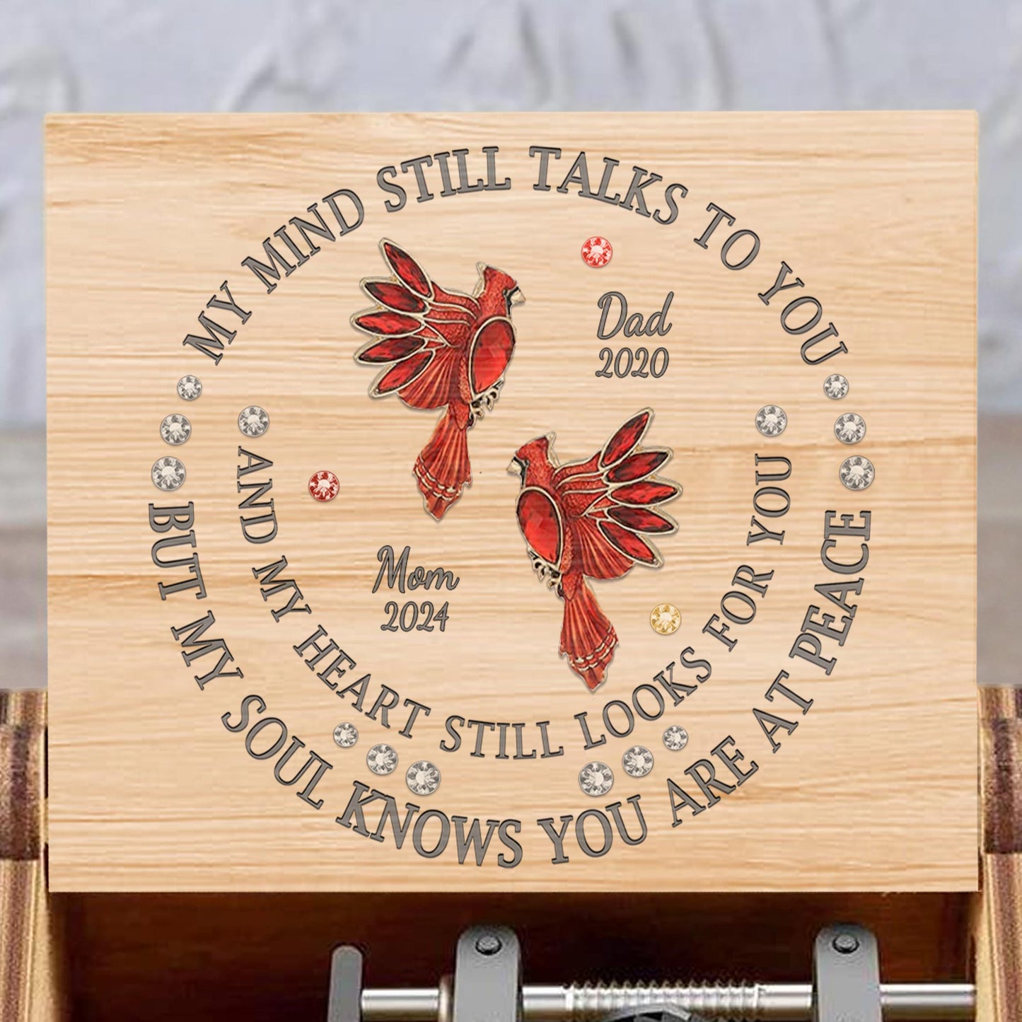 My Mind Talks To You Cardinals and Flowers Design
