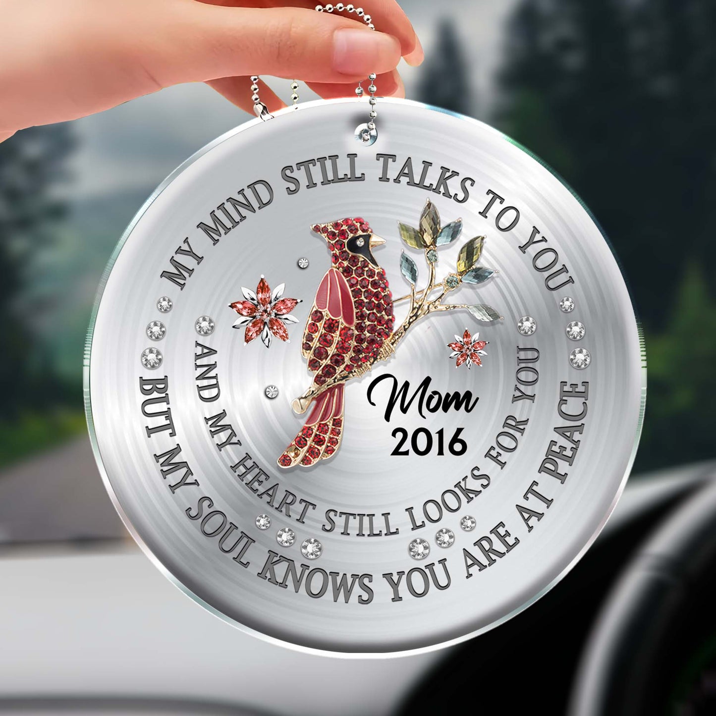 My Soul Knows You Are At Peace Memorial Bird Ornament