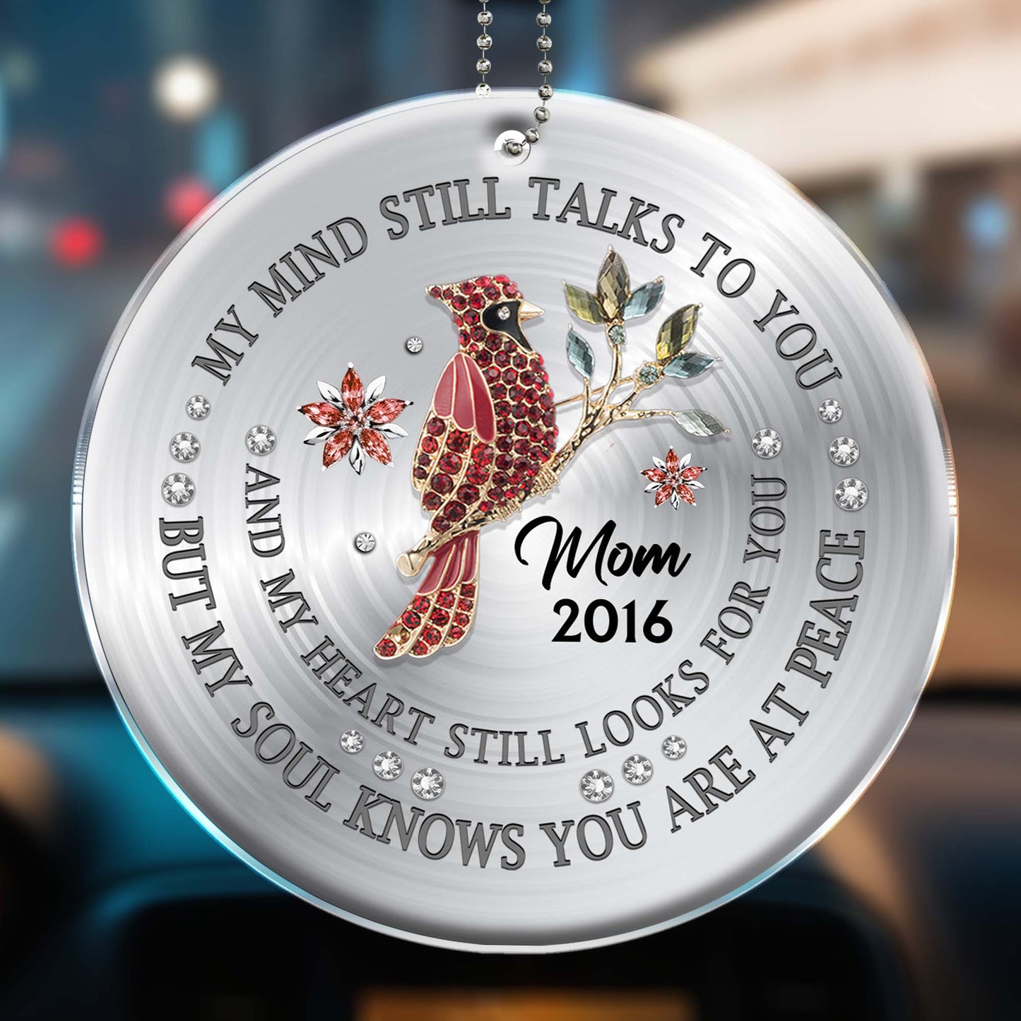 My Soul Knows You Are At Peace Memorial Bird Ornament
