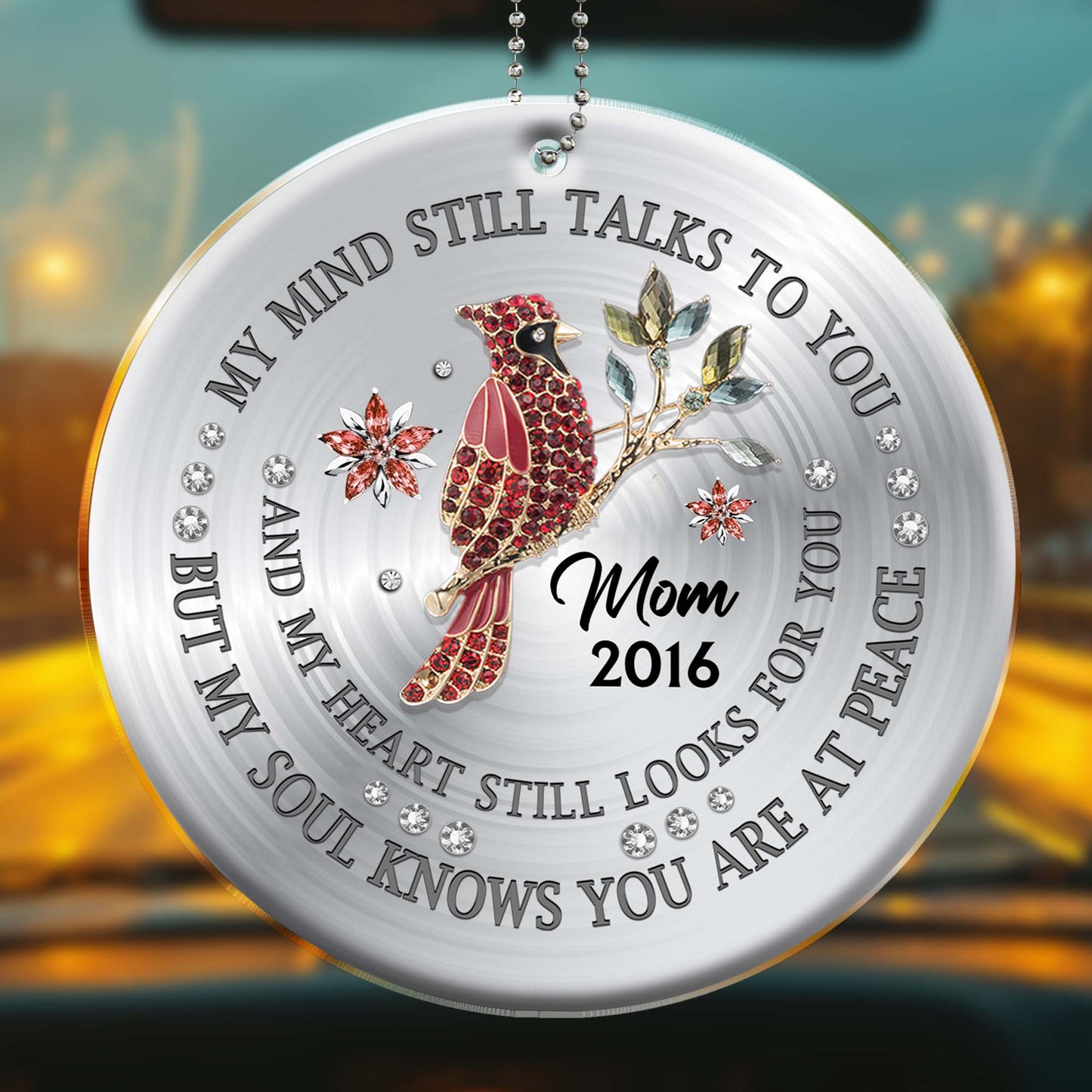 My Soul Knows You Are At Peace Memorial Bird Ornament