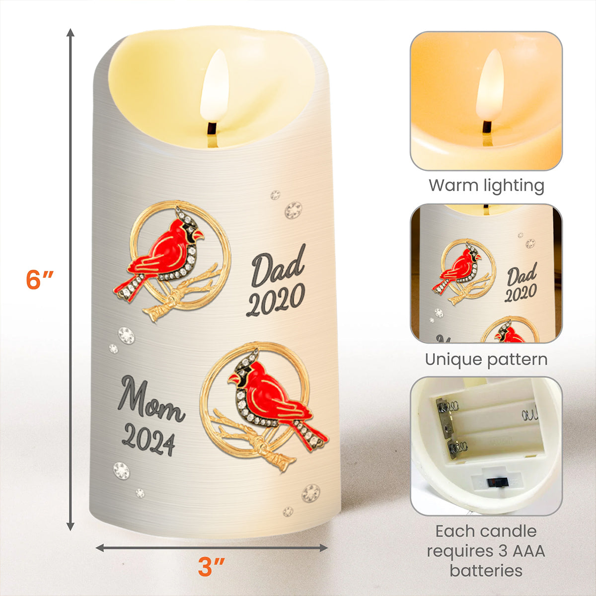 My Soul Knows You Are At Peace Memorial LED Candle