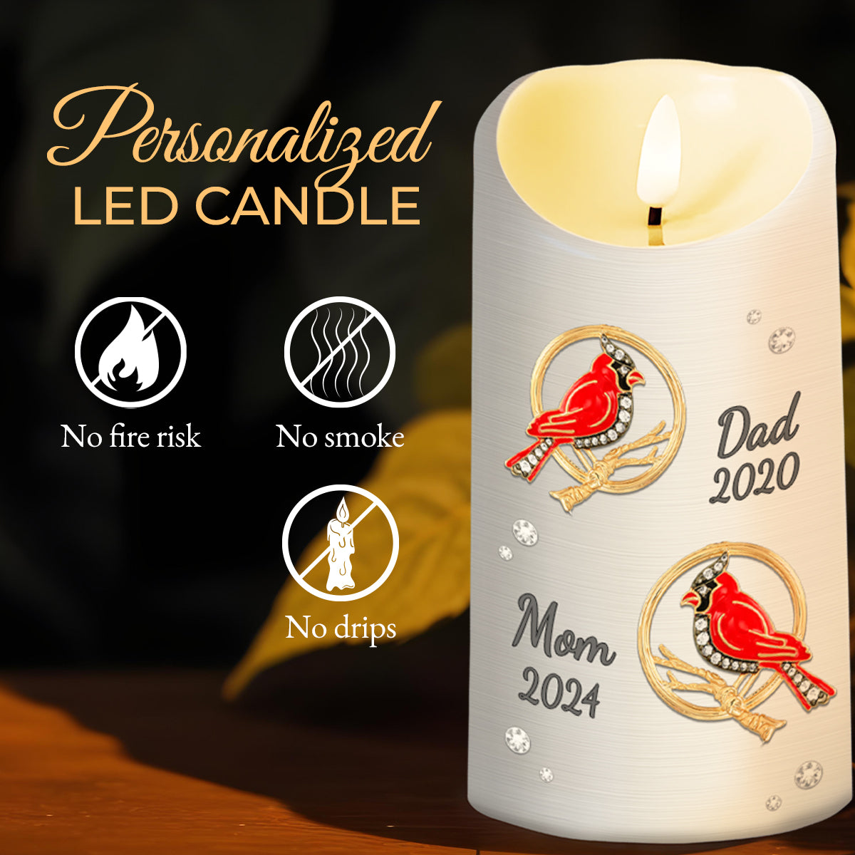 My Soul Knows You Are At Peace Memorial LED Candle