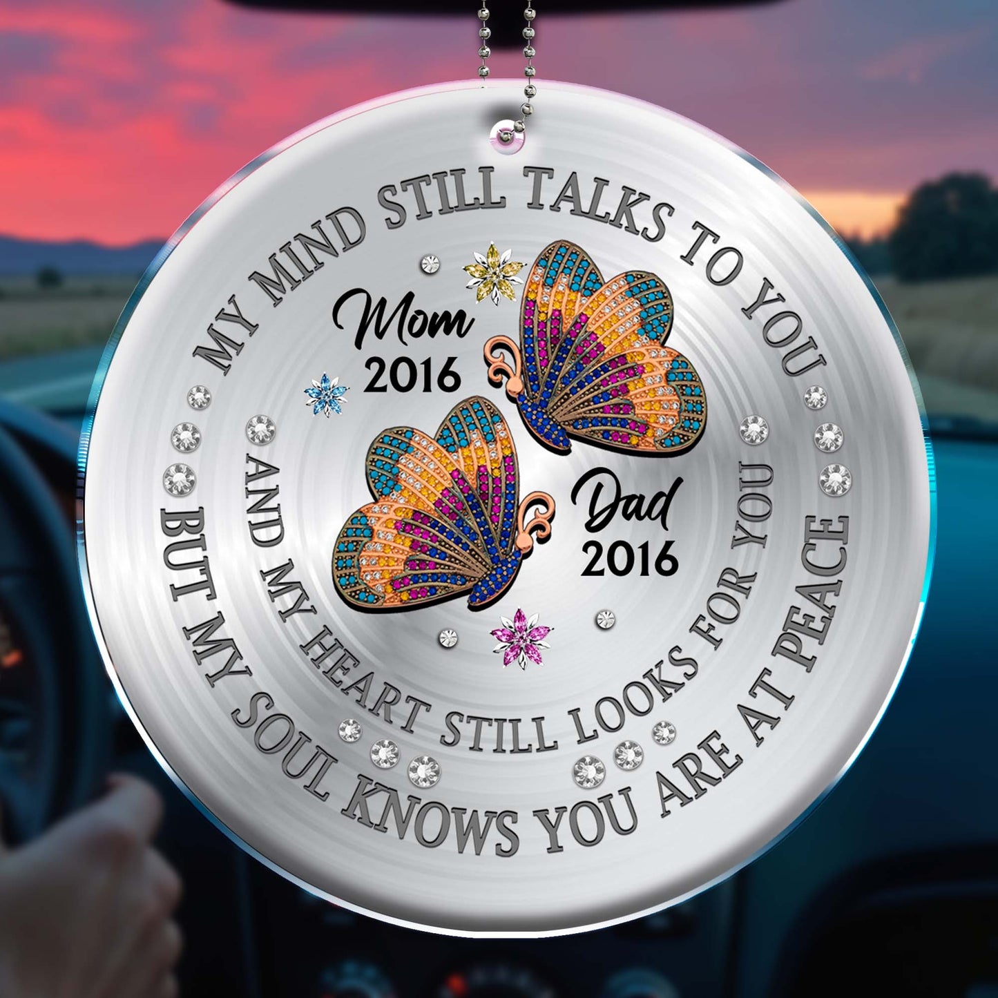 Butterfly Memorial Ornament for Loved Ones