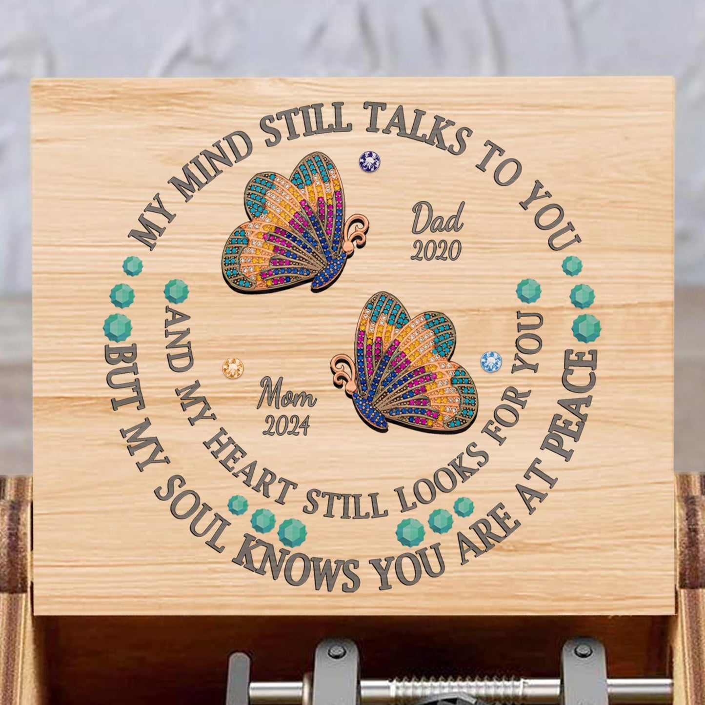 Soulful Memorial Butterflies Peace Message
