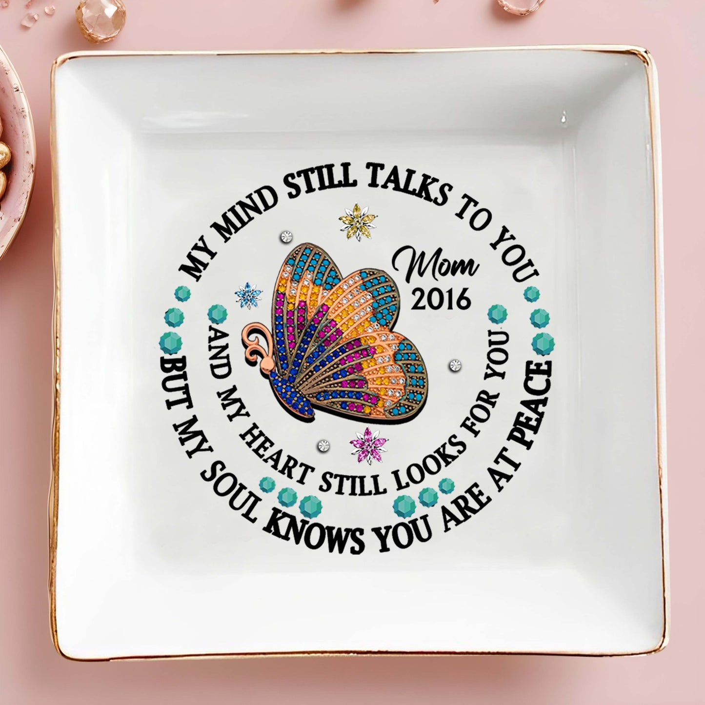 Butterfly Jewel Design With Heartfelt Message