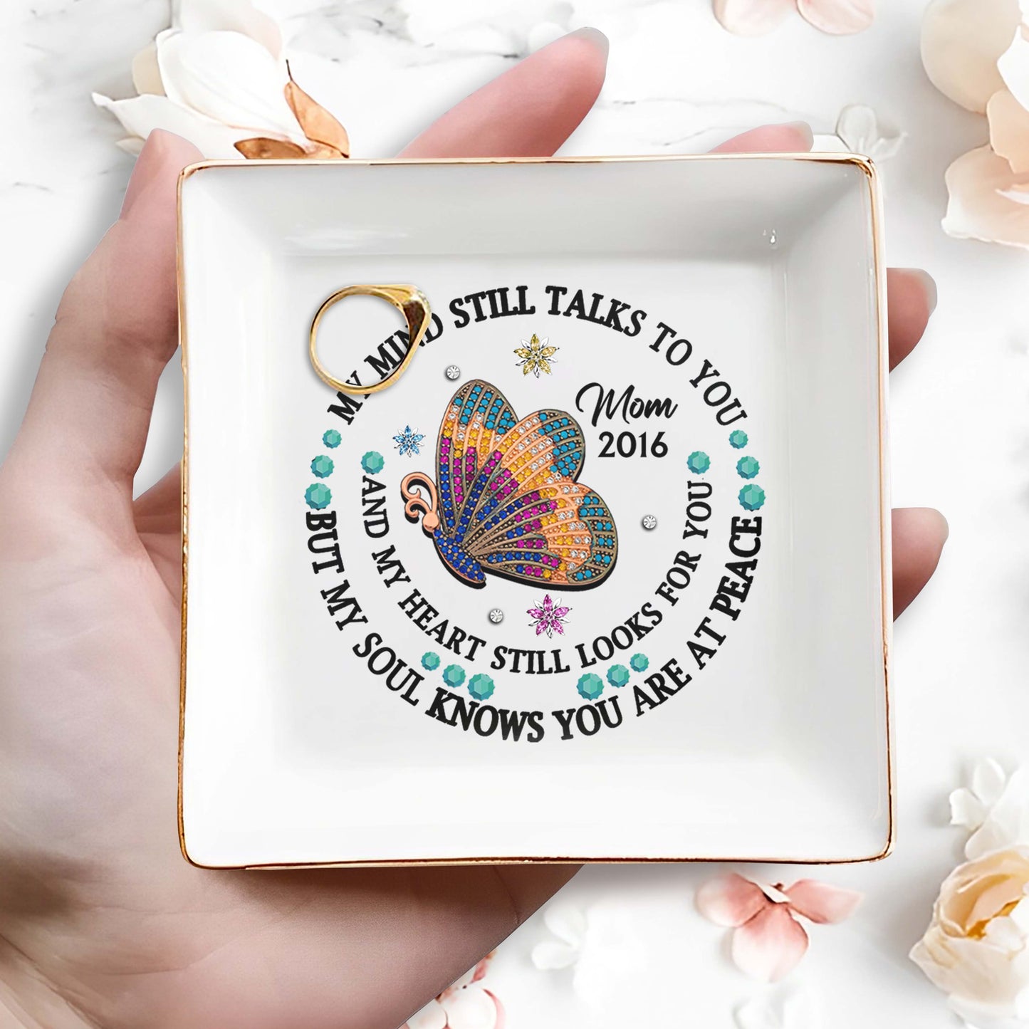 Butterfly Jewel Design With Heartfelt Message