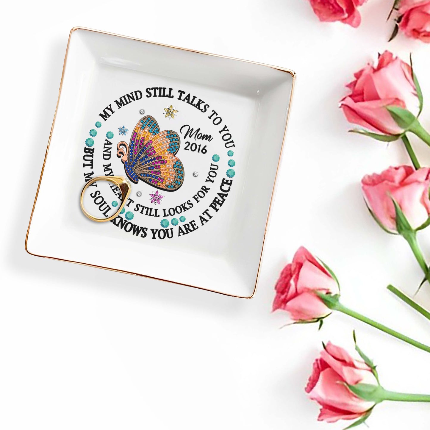 Butterfly Jewel Design With Heartfelt Message