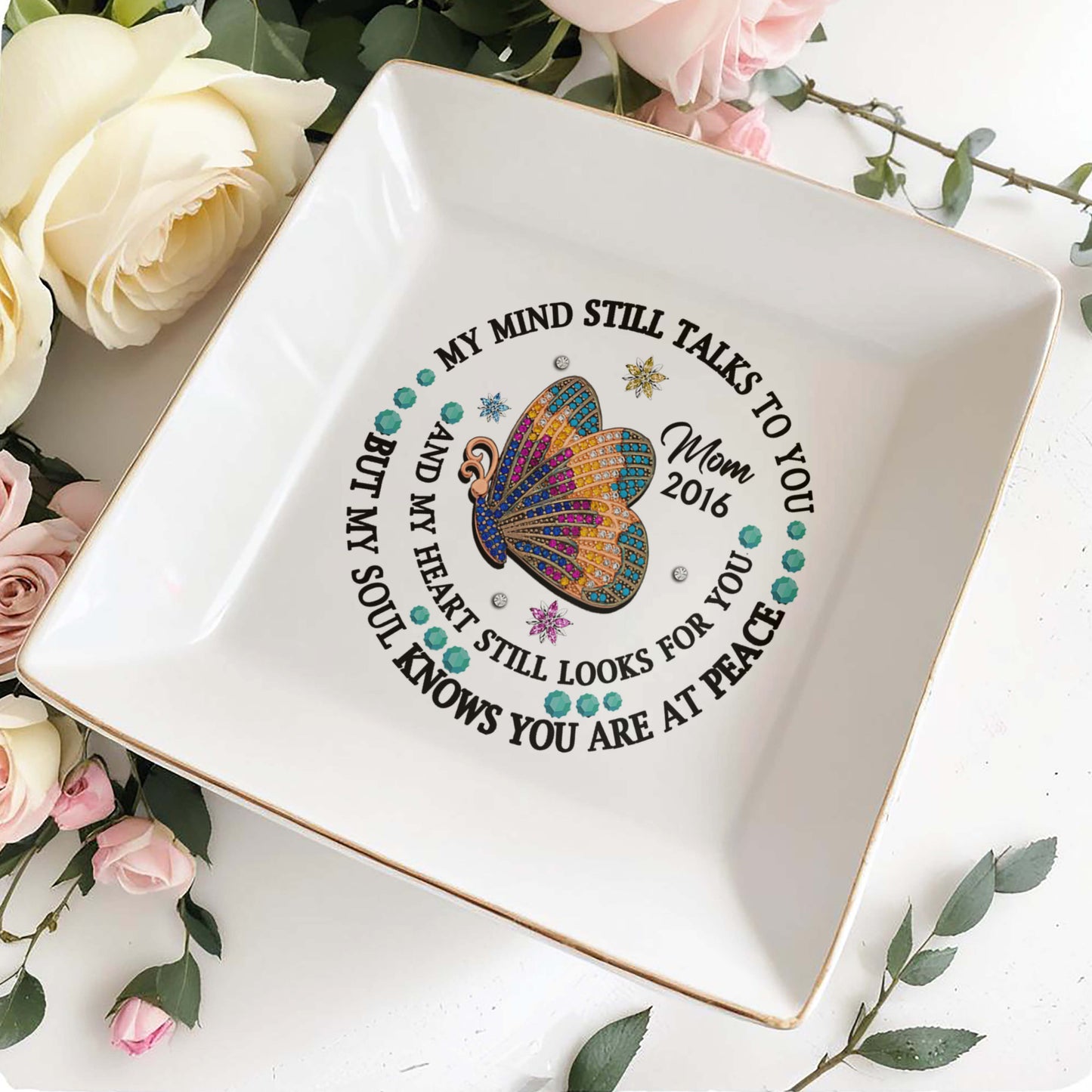 Butterfly Jewel Design With Heartfelt Message