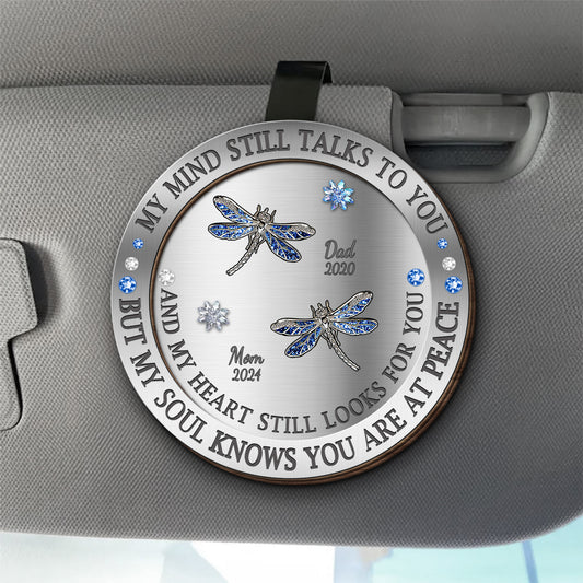 Heartfelt Memorial Message With Dragonflies and Snowflakes