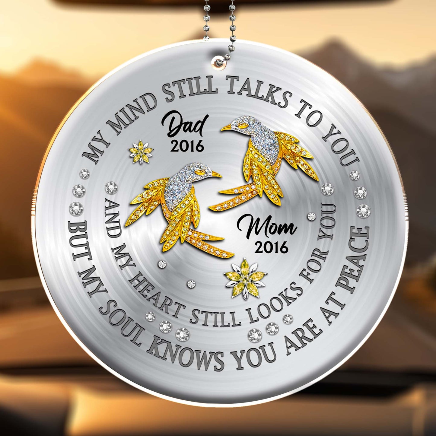 Soulful Remembrance With Doves And Flowers