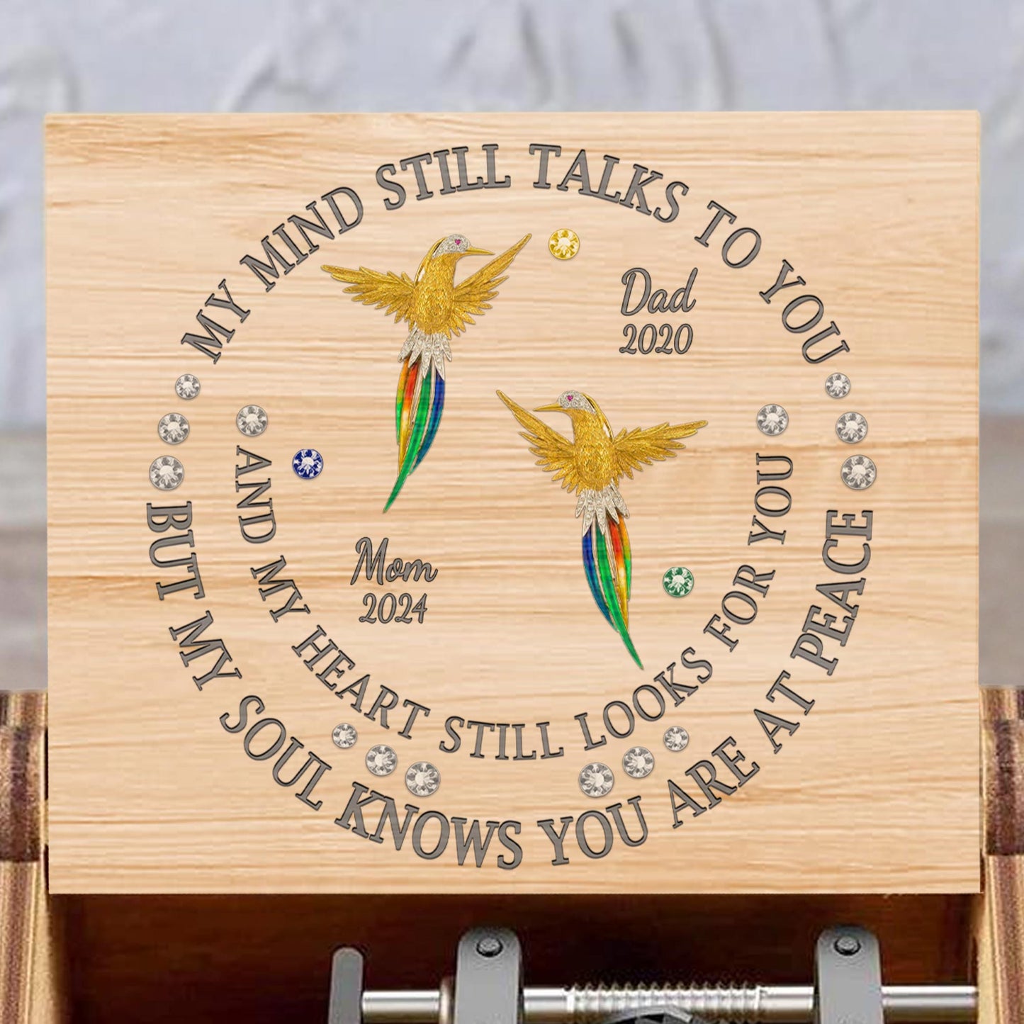 My Mind Still Talks To You Hummingbird Music Box