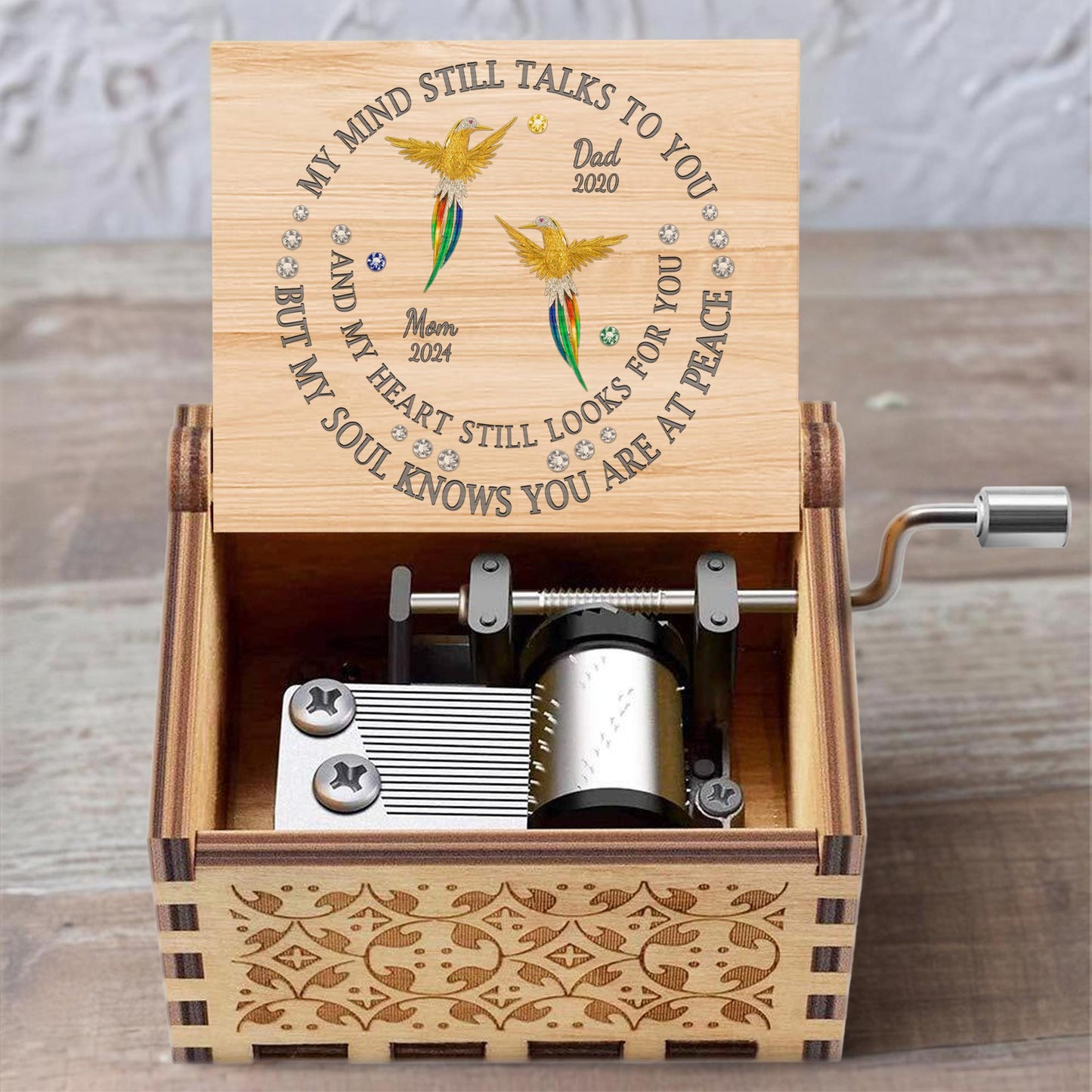 My Mind Still Talks To You Hummingbird Music Box