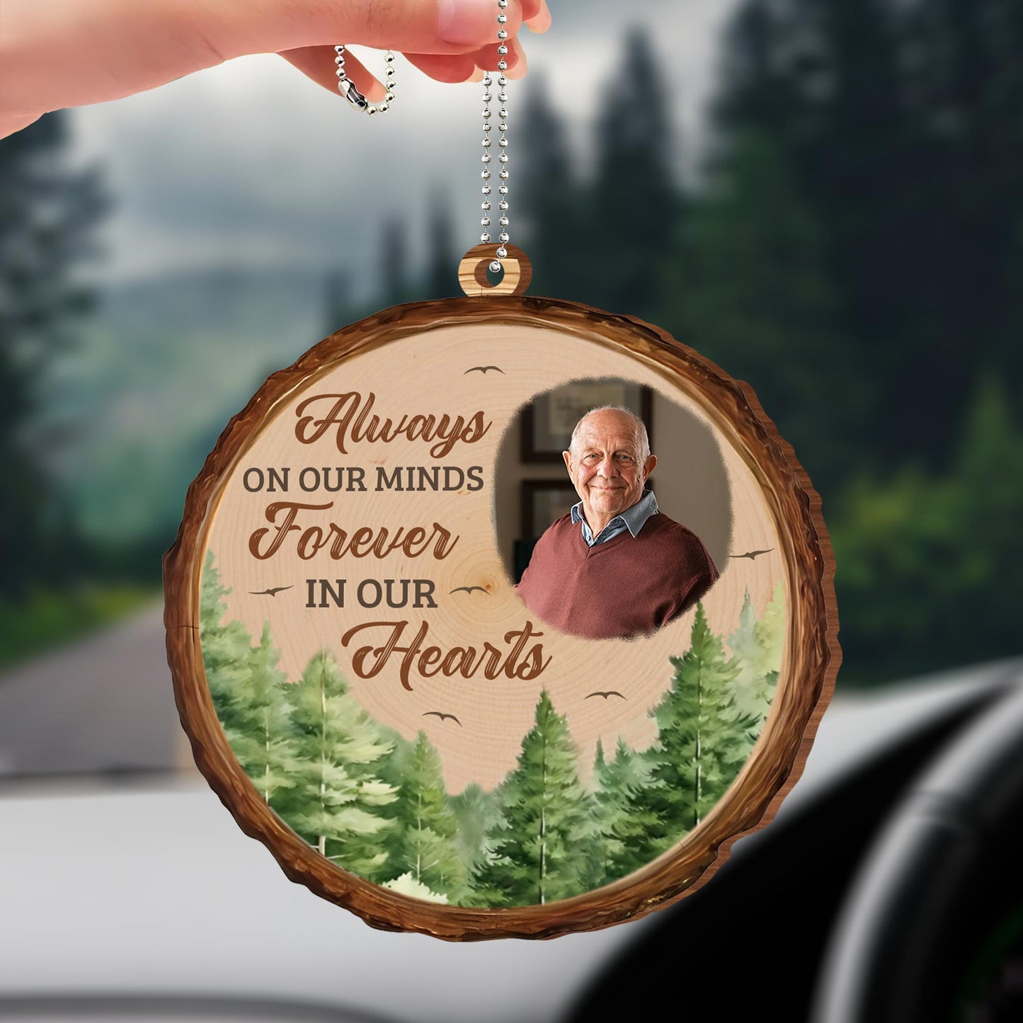 Always on Our Minds Forever in Our Hearts Memorial Ornament