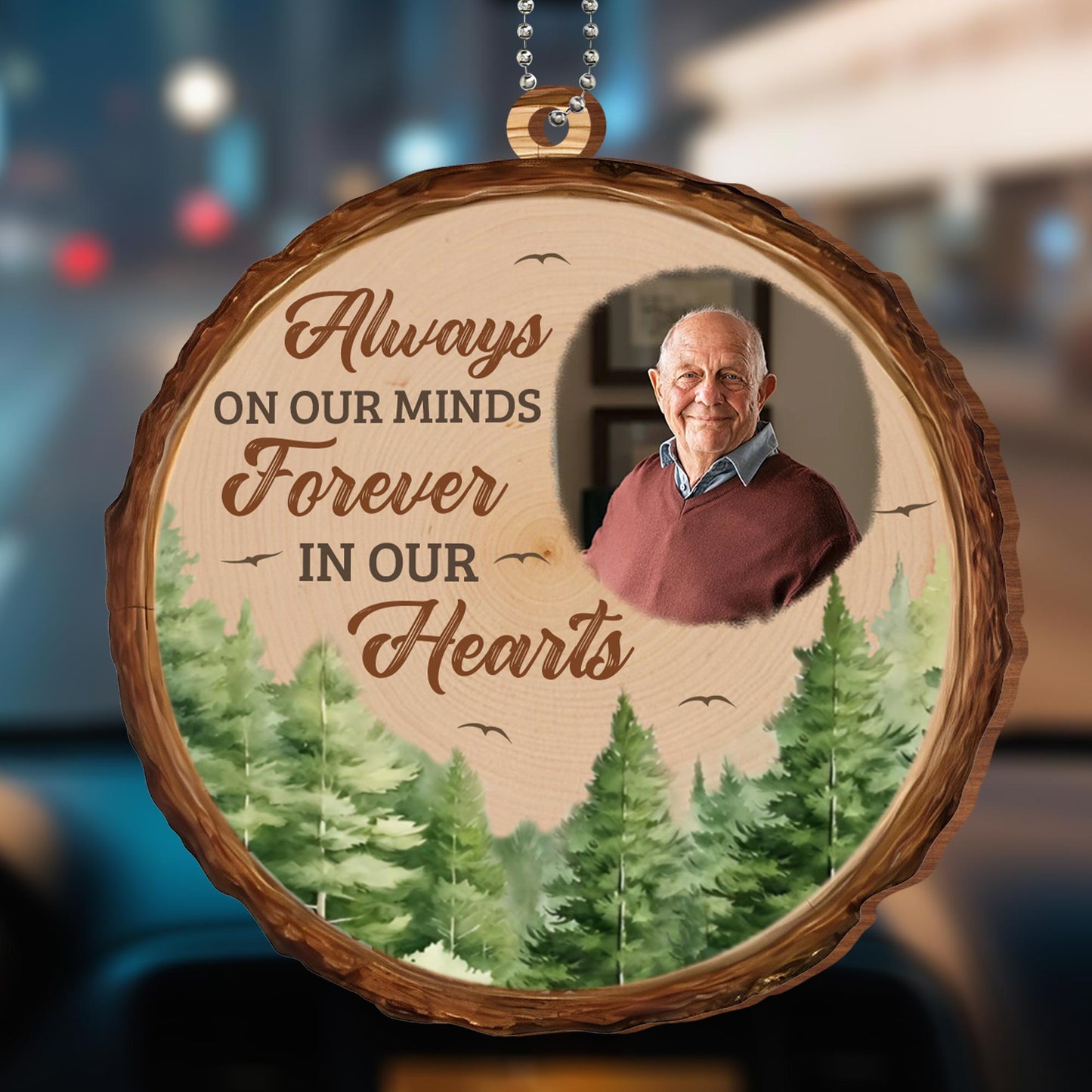 Always on Our Minds Forever in Our Hearts Memorial Ornament