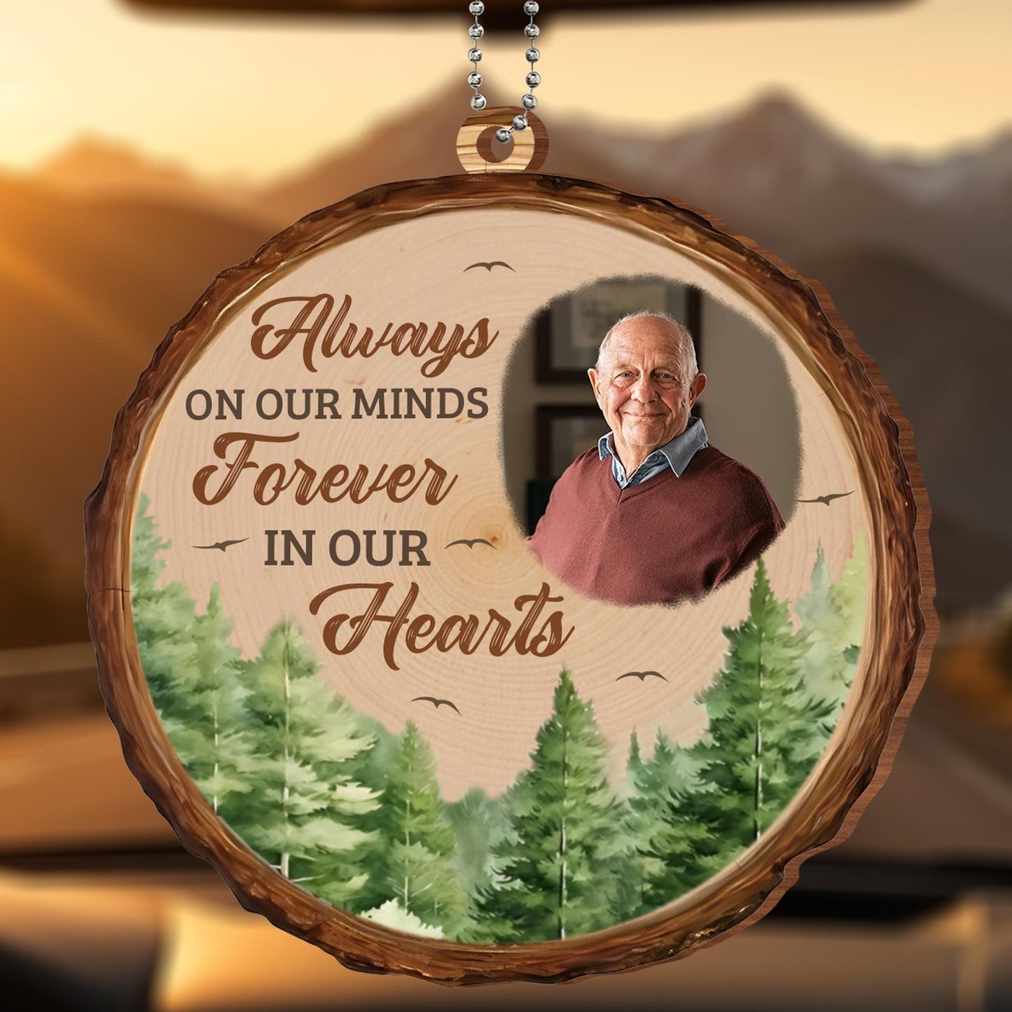 Always on Our Minds Forever in Our Hearts Memorial Ornament