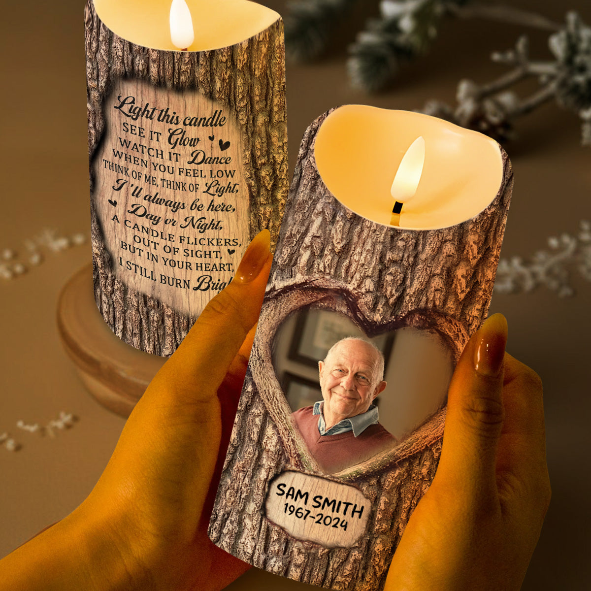 Forever In Your Heart Memorial Candle