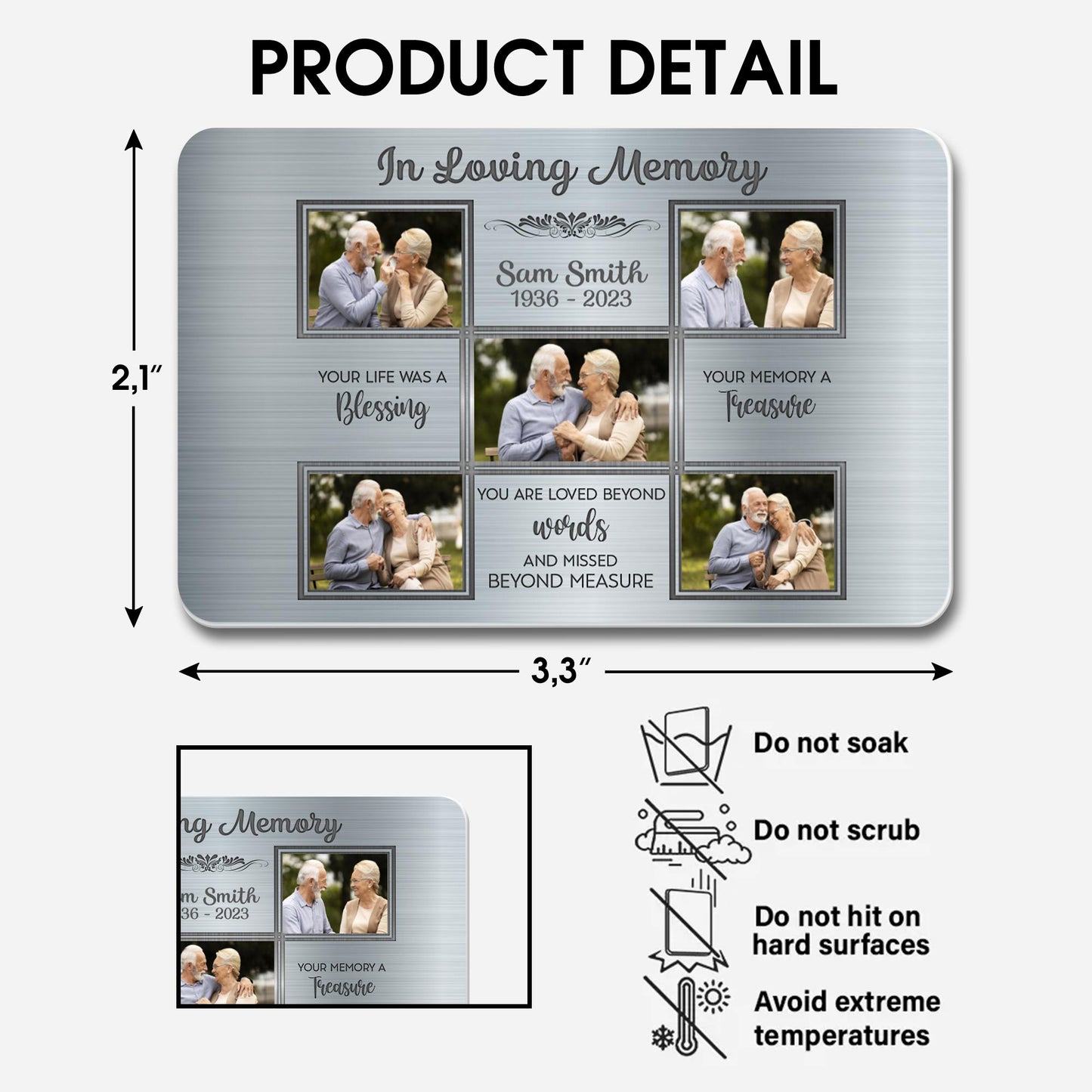 In Loving Memory Photo Frame Treasure