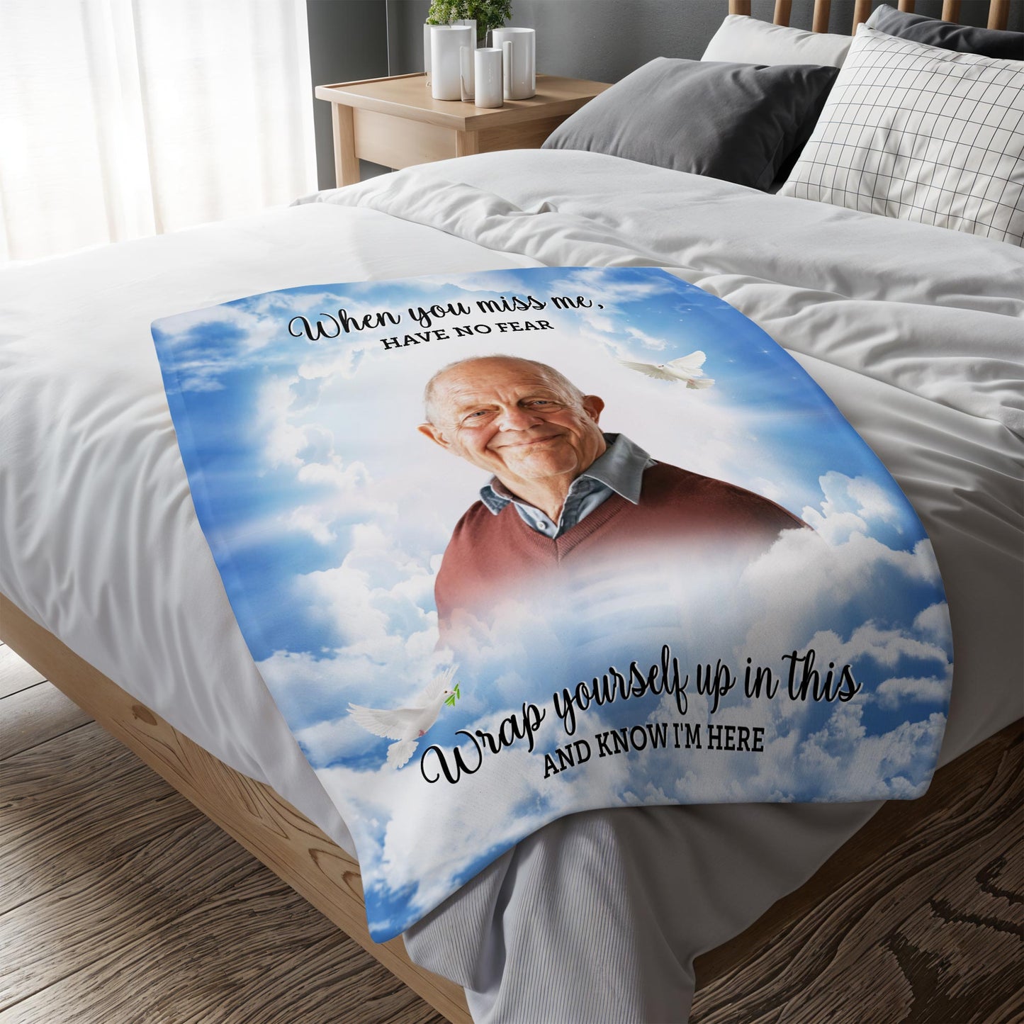 Wrap Yourself Up In This And Know I'm Here Memorial Blanket