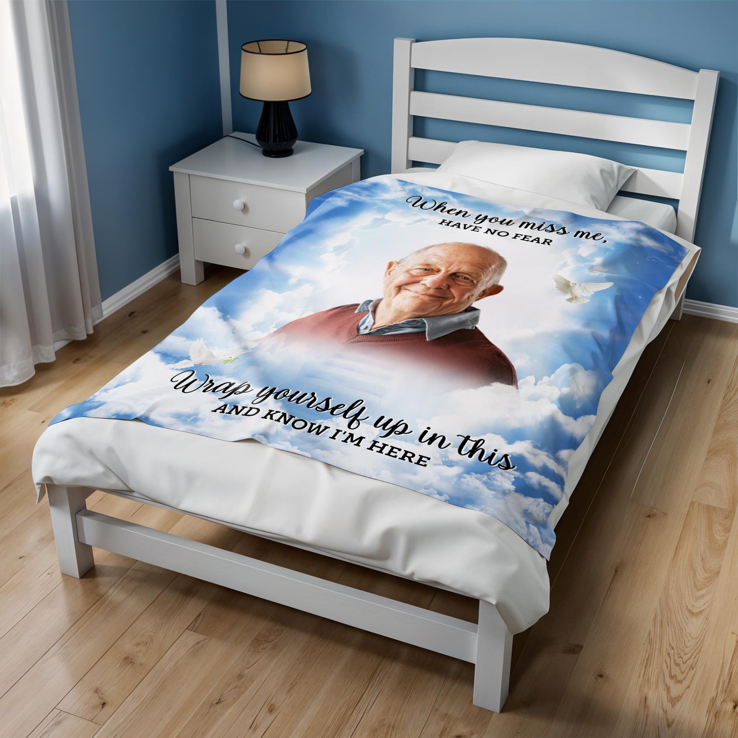 Wrap Yourself Up In This And Know I'm Here Memorial Blanket