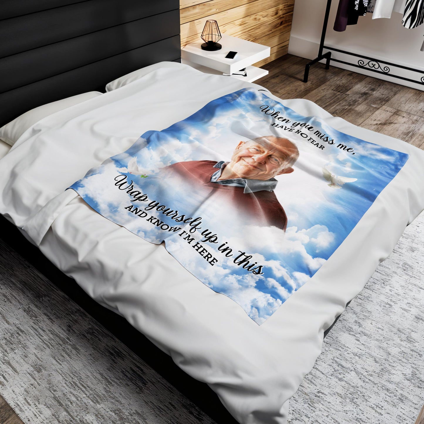 Wrap Yourself Up In This And Know I'm Here Memorial Blanket