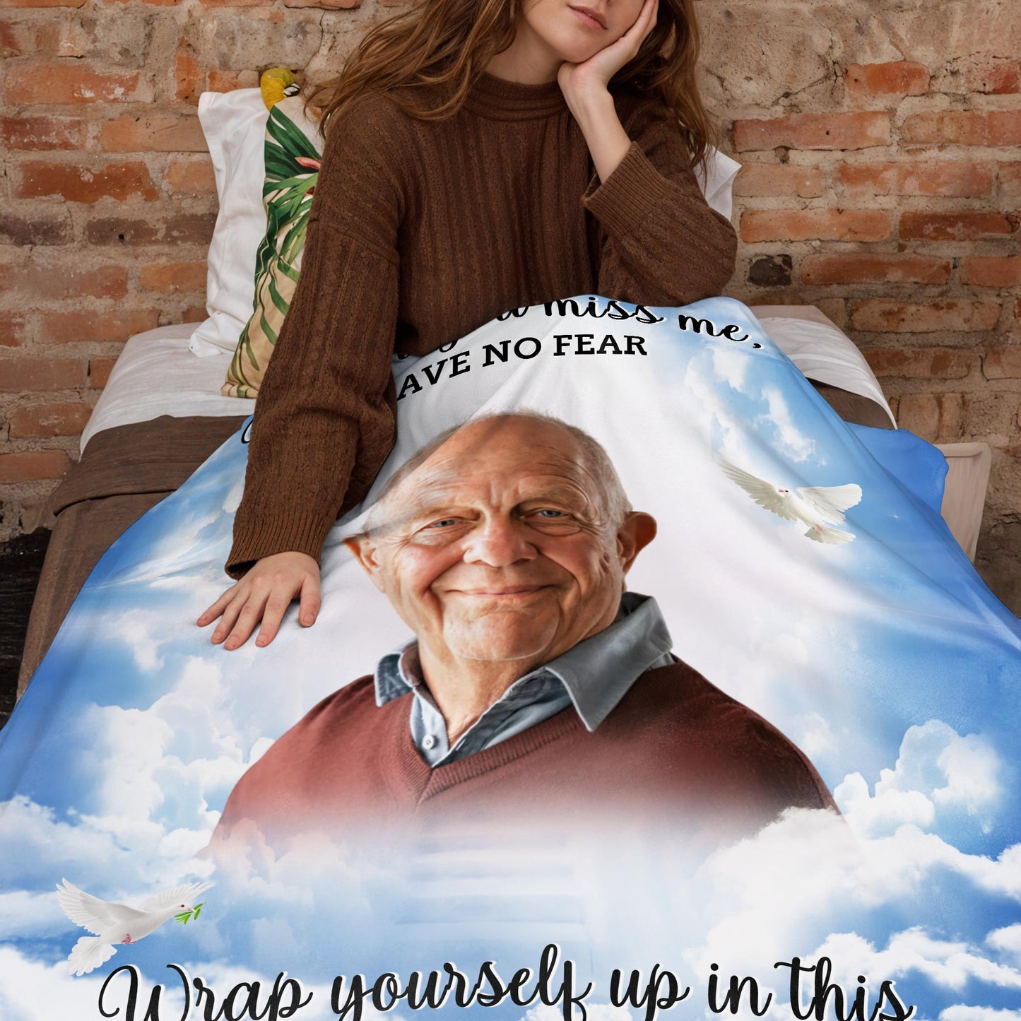 Wrap Yourself Up In This And Know I'm Here Memorial Blanket
