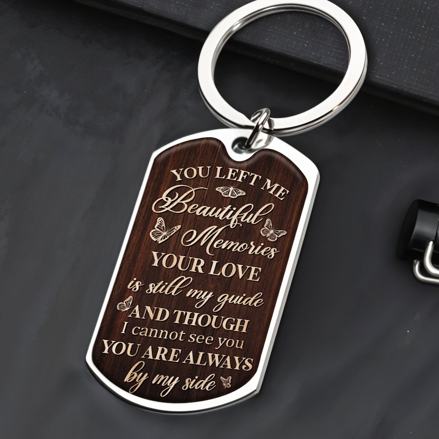 Beautiful Memories Love Guide Memorial Keychain