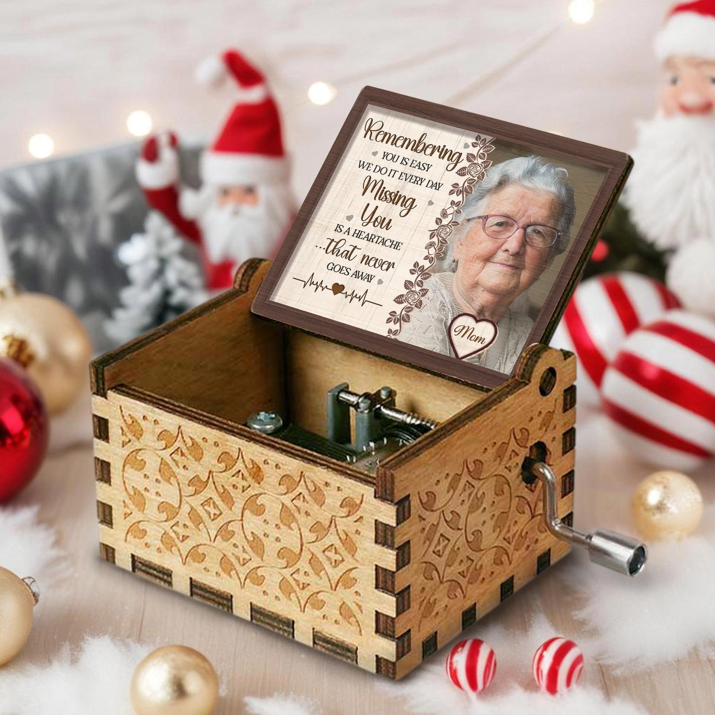 Remembering You Is Easy, Missing You Is A Heartache - Custom Music Box With "You Are My Sunshine" Tune - HME166_MZB