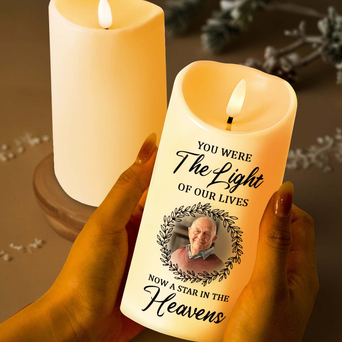 You Were The Light Of Our Lives, Now A Star In The Heavens, Candle