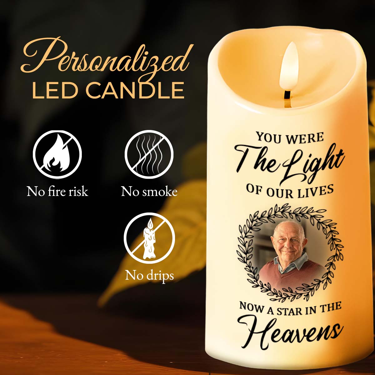 You Were The Light Of Our Lives, Now A Star In The Heavens, Candle