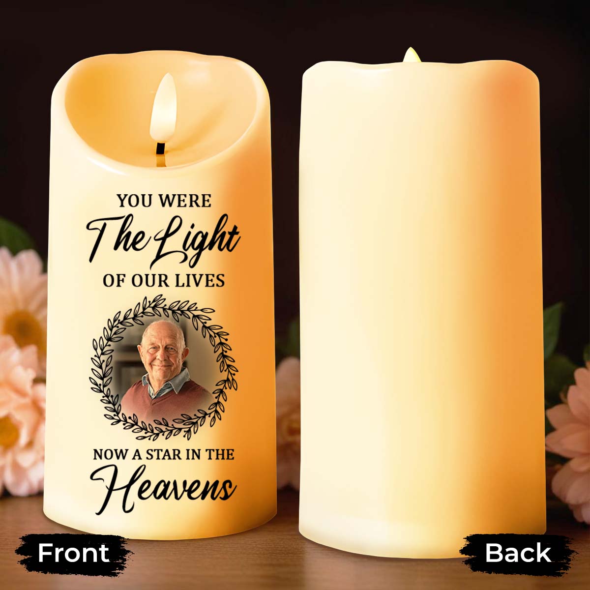 You Were The Light Of Our Lives, Now A Star In The Heavens, Candle