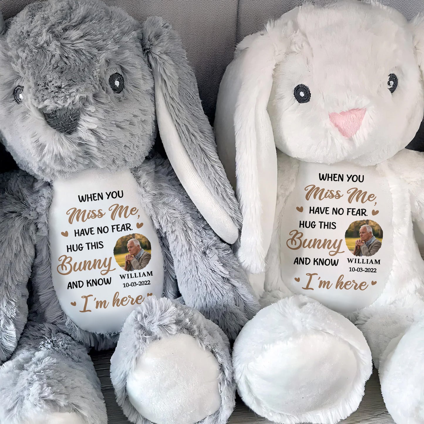 When You Miss Me, Have No Fear, Hug This Bunny
