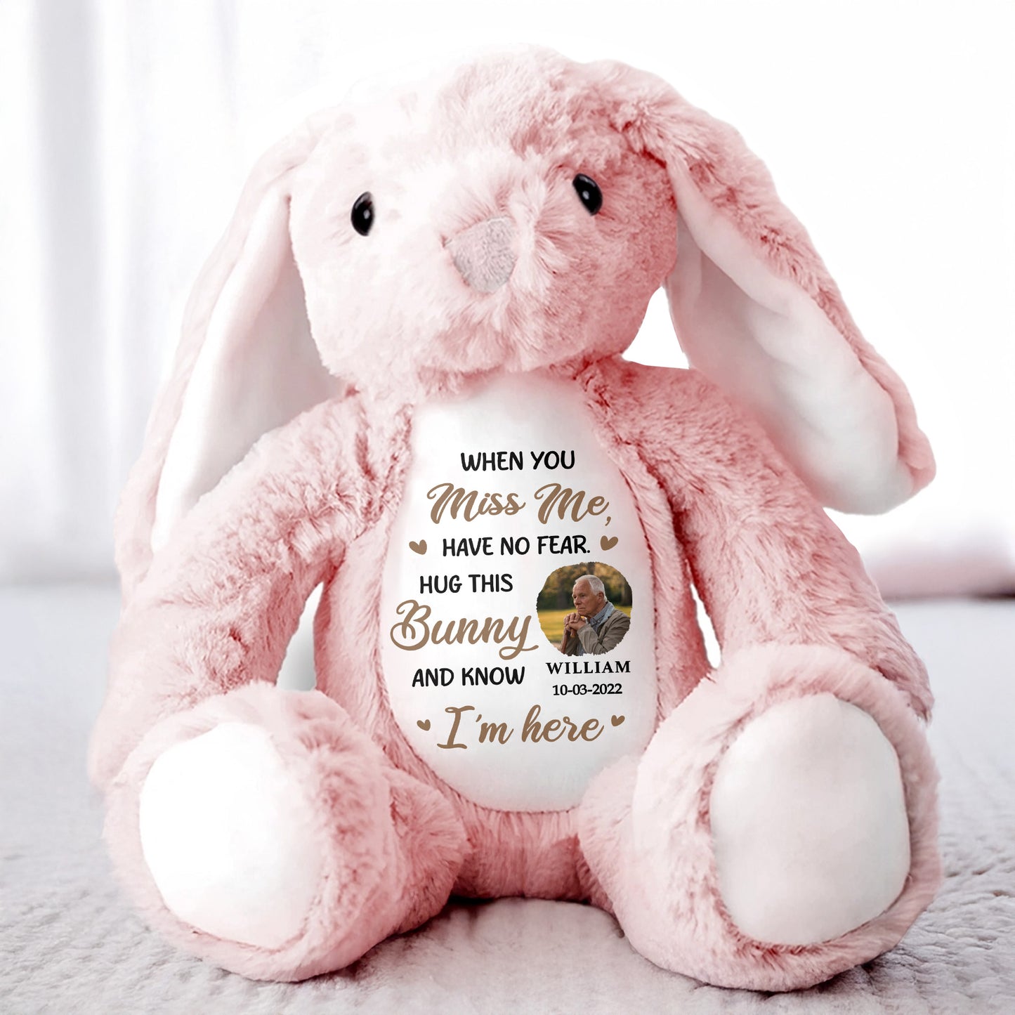 When You Miss Me, Have No Fear, Hug This Bunny
