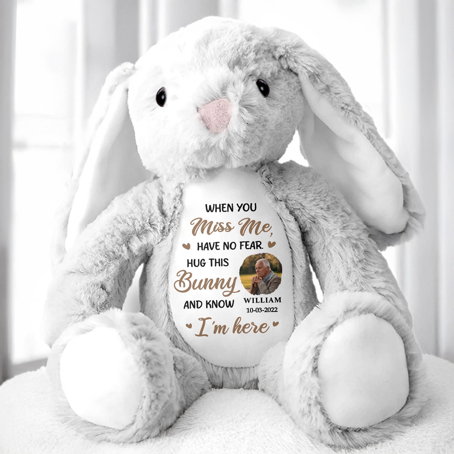 When You Miss Me, Have No Fear, Hug This Bunny