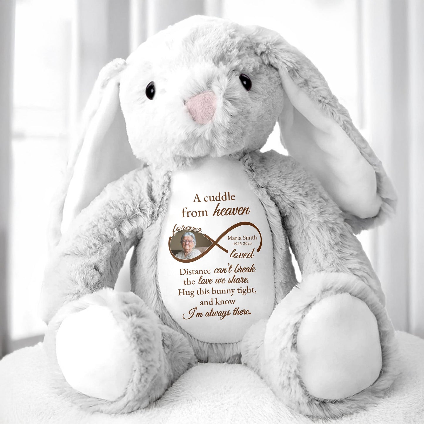A Cuddle From Heaven, Distance Can't Break The Love We Share, Stuffed Bunny