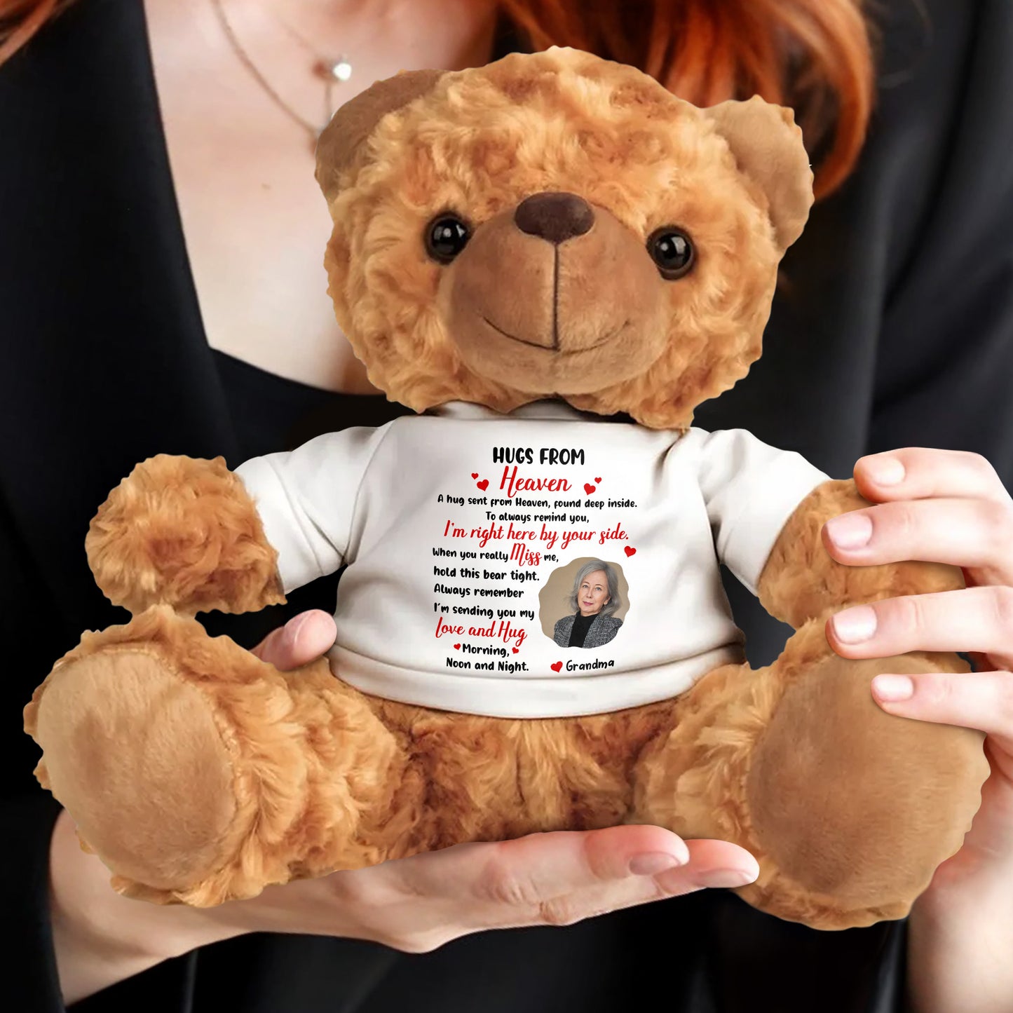 Hugs From Heaven, Teddy Bear and Hearts