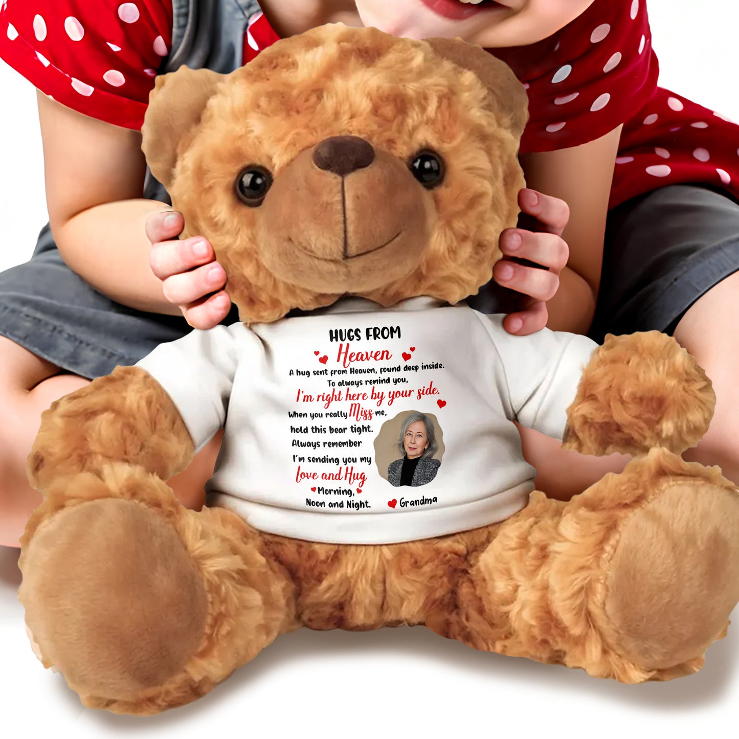 Hugs From Heaven, Teddy Bear and Hearts