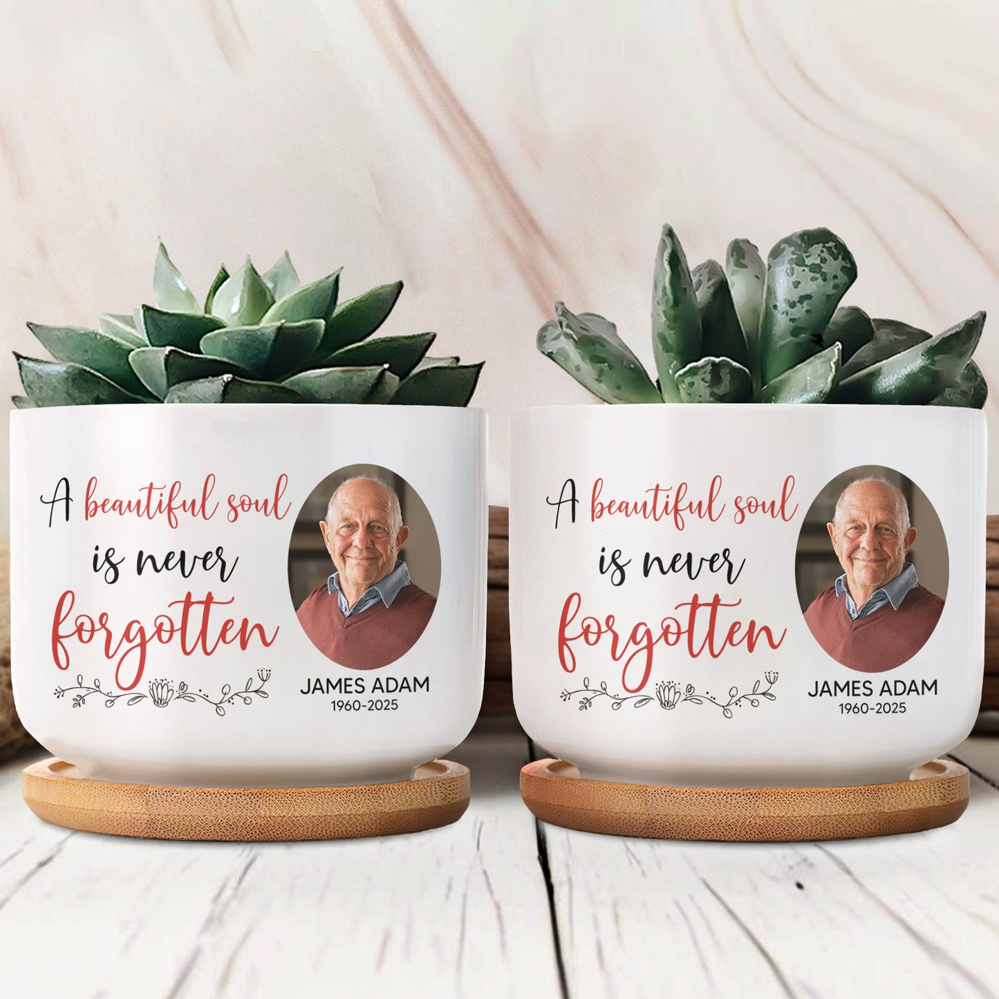 A Beautiful Soul Is Never Forgotten, Floral Accents
