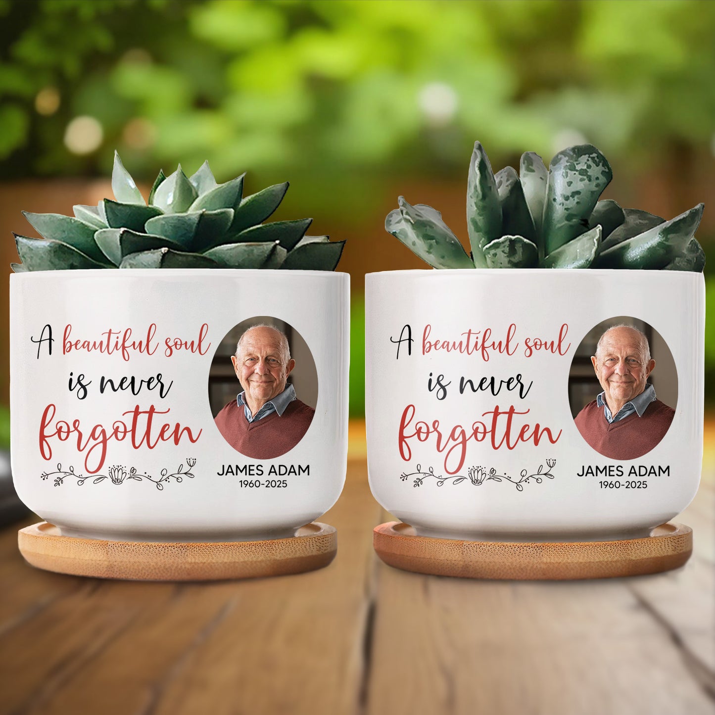 A Beautiful Soul Is Never Forgotten, Floral Accents