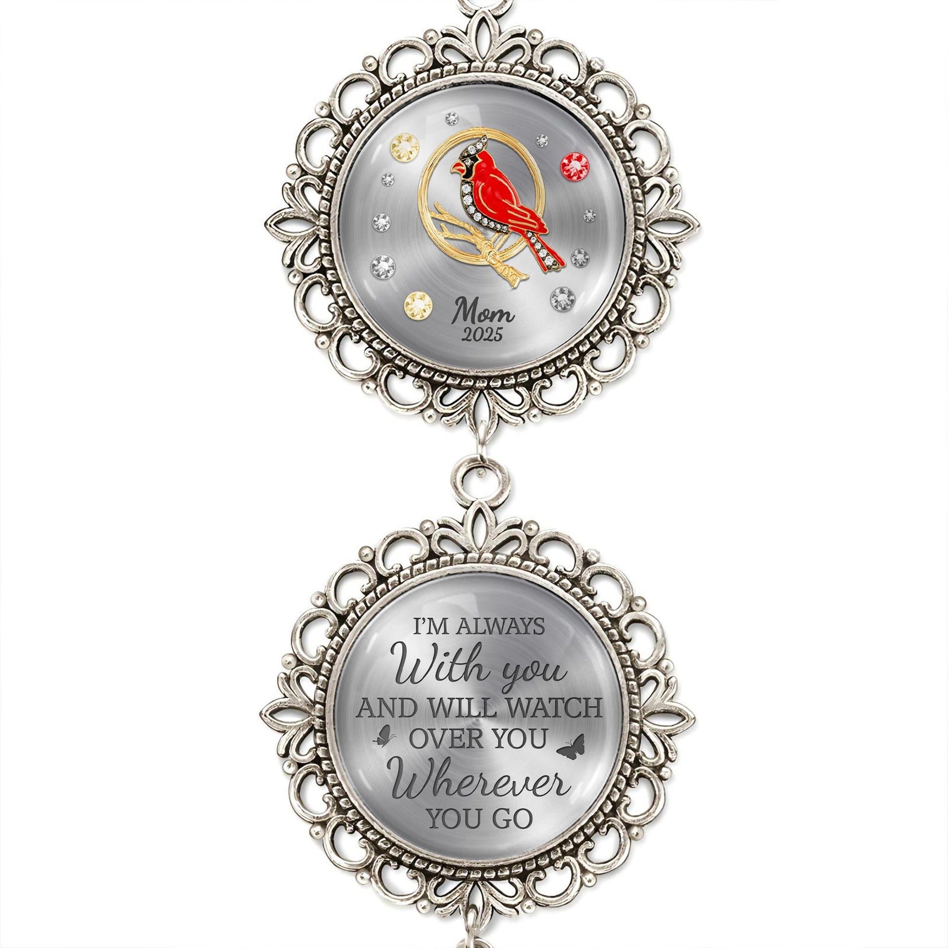 I'm Always With You And Will Watch Over You Wherever You Go, Angel Wing, Bird and Flowers