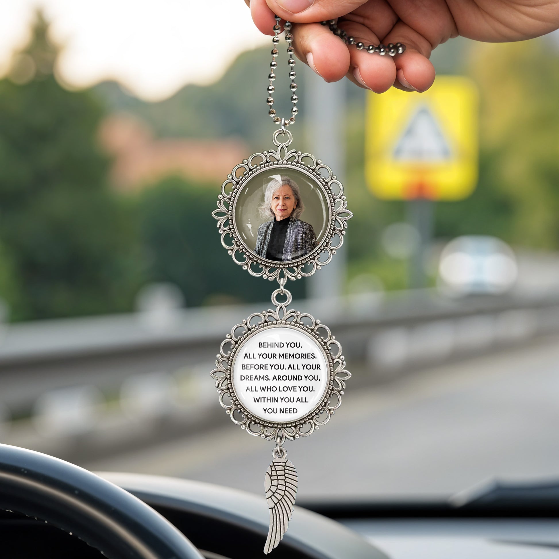 Behind You, All Your Memories, Angel Wing and Pendant Charm